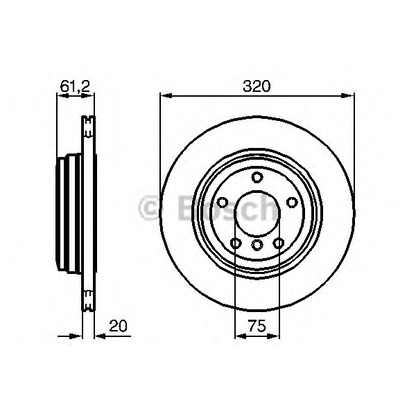 Photo Disque de frein BOSCH 0986479056