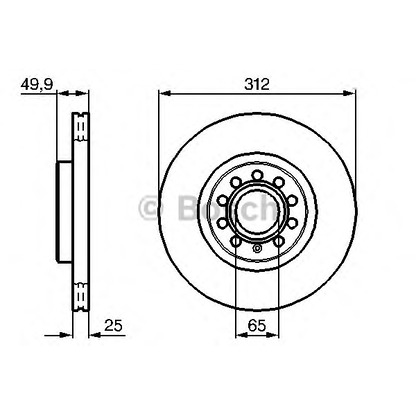 Photo Brake Disc BOSCH 0986479058