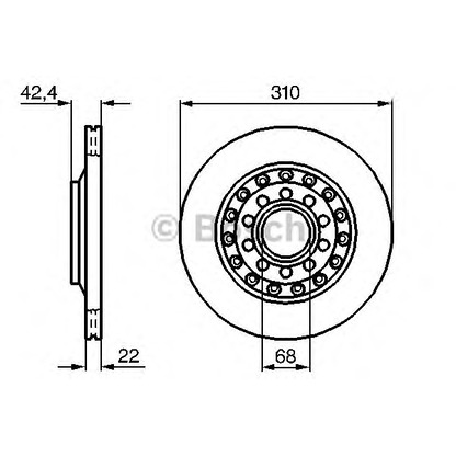 Photo Brake Disc BOSCH 0986479062