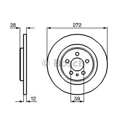 Фото Тормозной диск BOSCH 0986479064