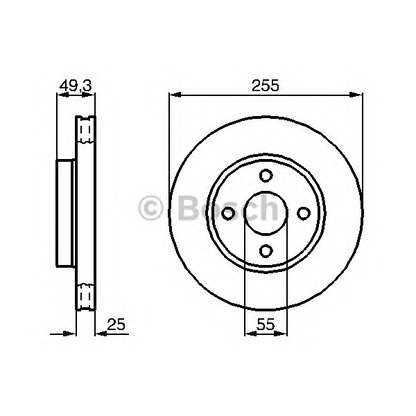 Photo Brake Disc BOSCH 0986479084