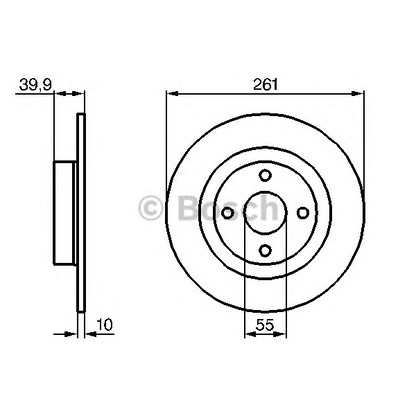 Photo Brake Disc BOSCH 0986479128