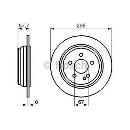 Photo Brake Disc BOSCH 0986479138