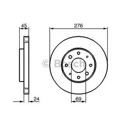 Photo Brake Disc BOSCH 0986479140