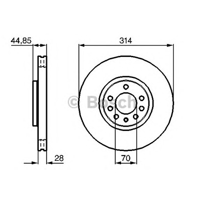 Photo Brake Disc BOSCH 0986479143