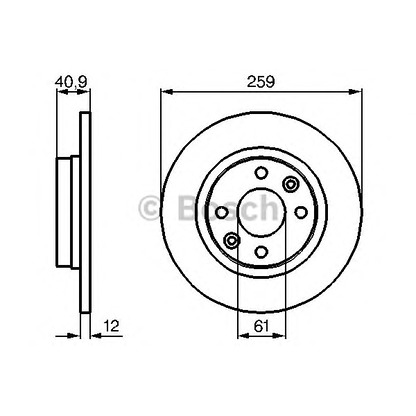 Photo Disque de frein BOSCH 0986479B79