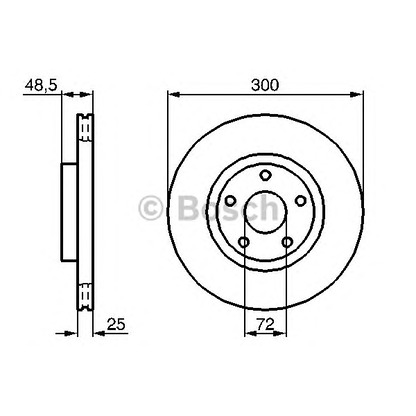 Photo Brake Disc BOSCH 0986479183