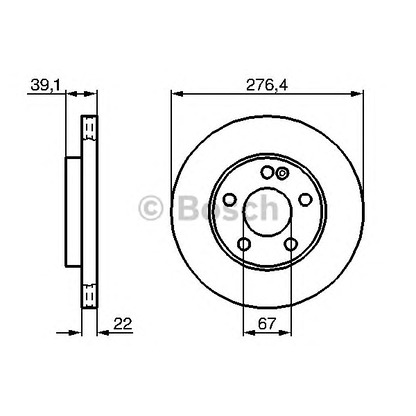 Photo Disque de frein BOSCH 0986479186