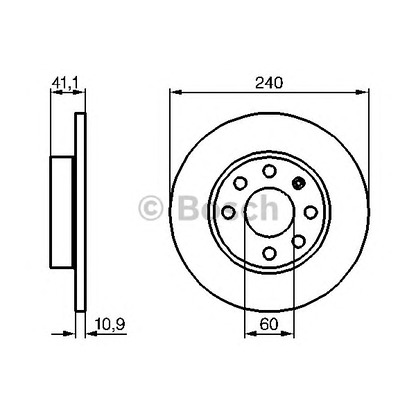 Foto Disco de freno BOSCH 0986479189