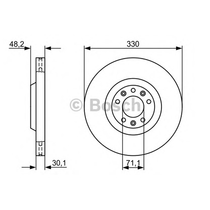 Фото Тормозной диск BOSCH 0986479192