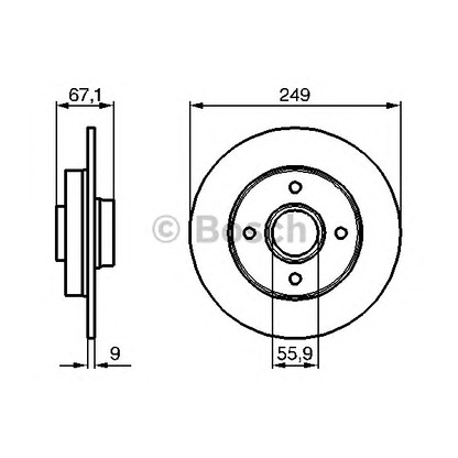 Foto Disco de freno BOSCH 0986479219