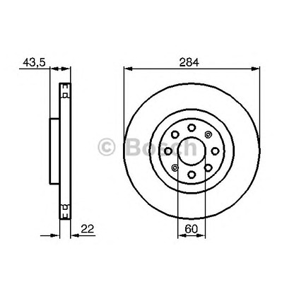 Photo Brake Disc BOSCH 0986479224