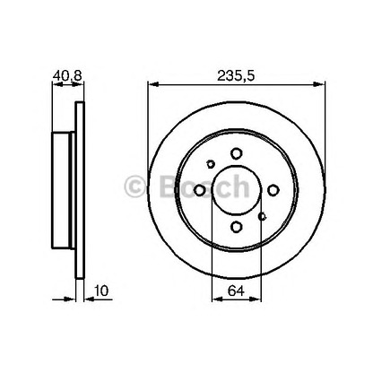 Foto Disco de freno BOSCH 0986479237