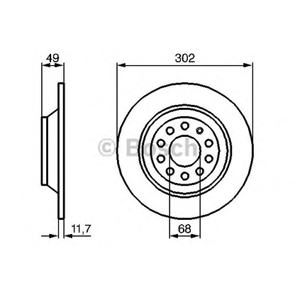 Фото Тормозной диск BOSCH 0986479257