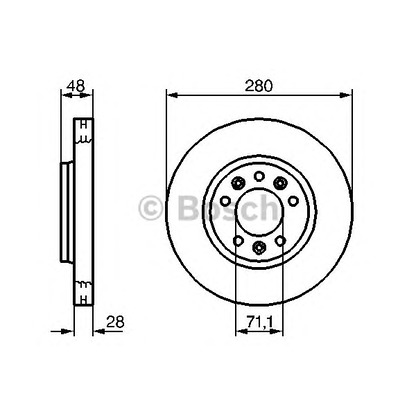 Photo Disque de frein BOSCH 0986479266