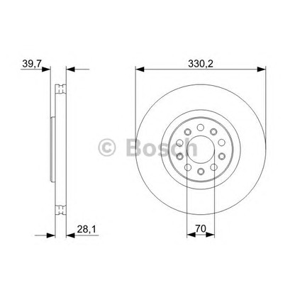 Фото Тормозной диск BOSCH 0986479C82