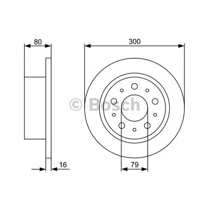 Фото Тормозной диск BOSCH 0986479317