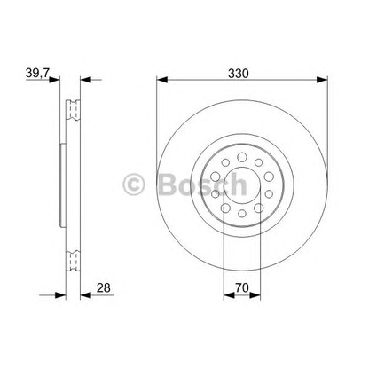 Photo Brake Disc BOSCH 0986479324