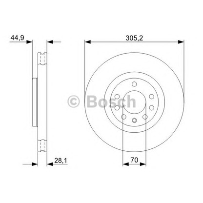 Photo Brake Disc BOSCH 0986479325