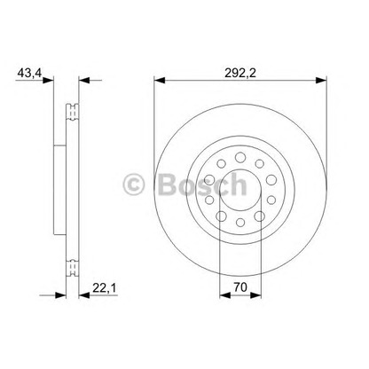 Фото Тормозной диск BOSCH 0986479326