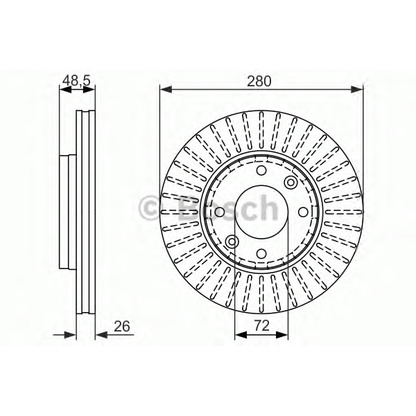 Photo Brake Disc BOSCH 0986479353