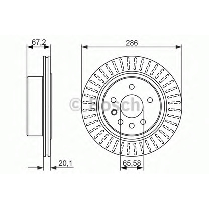 Фото Тормозной диск BOSCH 0986479394