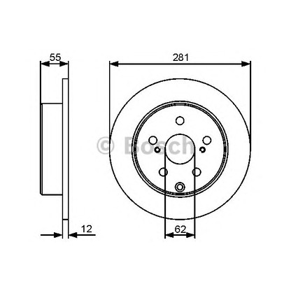 Фото Тормозной диск BOSCH 0986479419