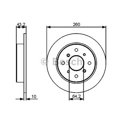 Photo Disque de frein BOSCH 0986479447