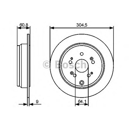 Photo Disque de frein BOSCH 0986479449