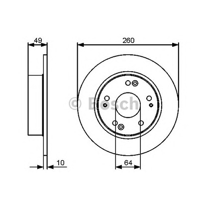 Photo Brake Disc BOSCH 0986479450