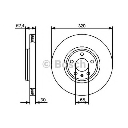 Фото Тормозной диск BOSCH 0986479468