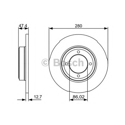 Photo Disque de frein BOSCH 0986479493