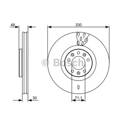 Photo Brake Disc BOSCH 0986479529