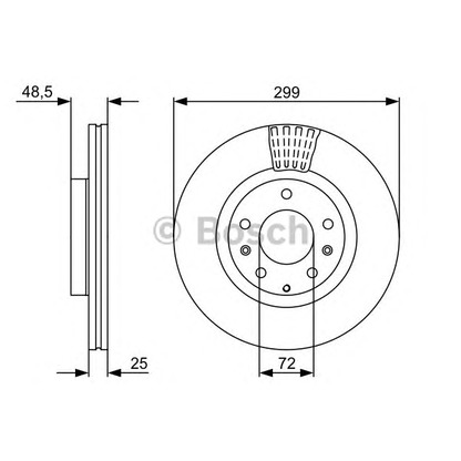 Фото Тормозной диск BOSCH 0986479C74