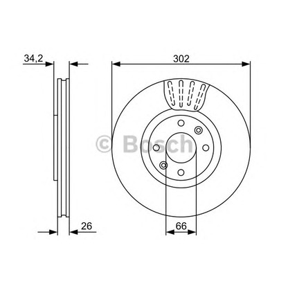 Foto Disco  freno BOSCH 0986479C72