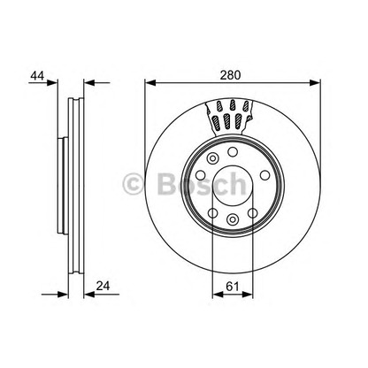 Photo Brake Disc BOSCH 0986479555