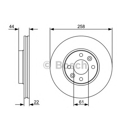 Фото Тормозной диск BOSCH 0986479556