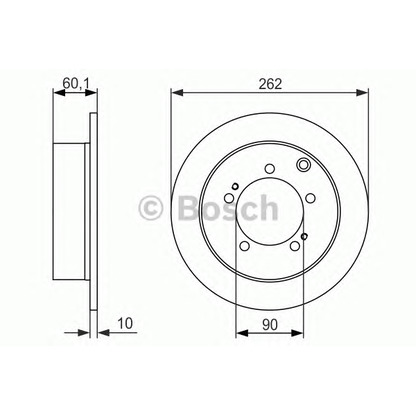 Photo Disque de frein BOSCH 0986479603