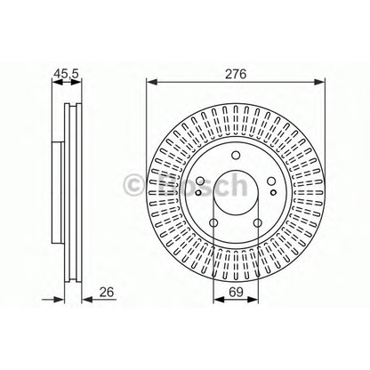 Photo Brake Disc BOSCH 0986479604