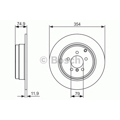 Photo Brake Disc BOSCH 0986479612