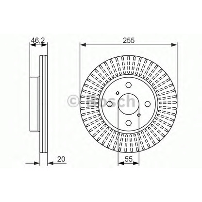 Фото Тормозной диск BOSCH 0986479616