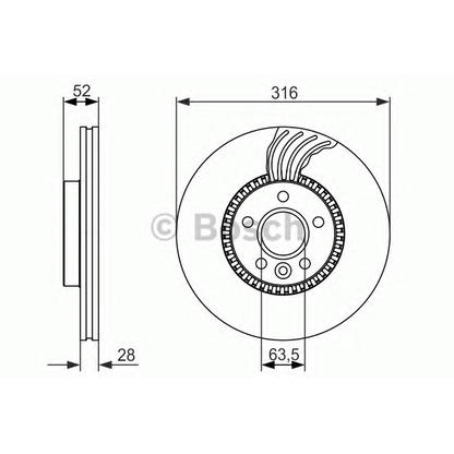 Фото Тормозной диск BOSCH 0986479C19