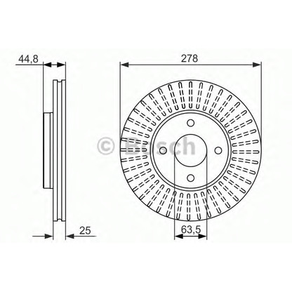 Фото Тормозной диск BOSCH 0986479637