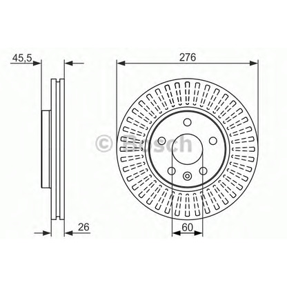 Фото Тормозной диск BOSCH 0986479643