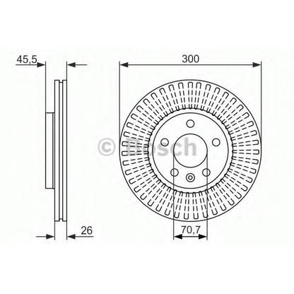 Photo Brake Disc BOSCH 0986479644