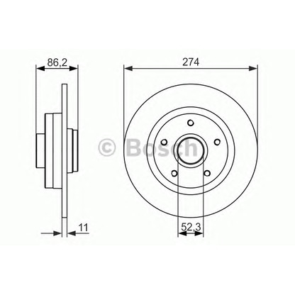 Фото Тормозной диск BOSCH 0986479682