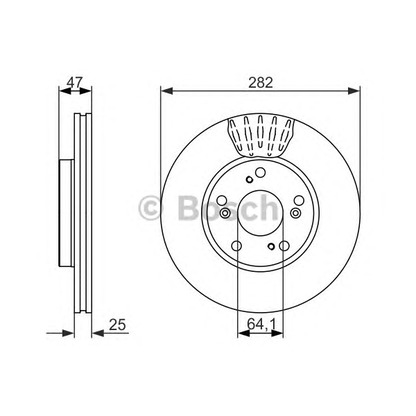 Фото Тормозной диск BOSCH 0986479686