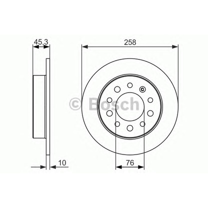 Zdjęcie Tarcza hamulcowa BOSCH 0986479697