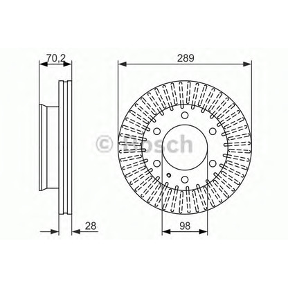 Photo Brake Disc BOSCH 0986479711