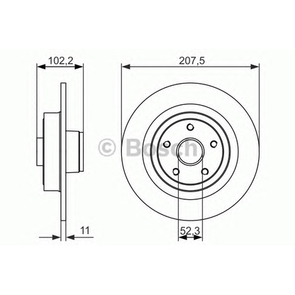 Foto Disco de freno BOSCH 0986479724